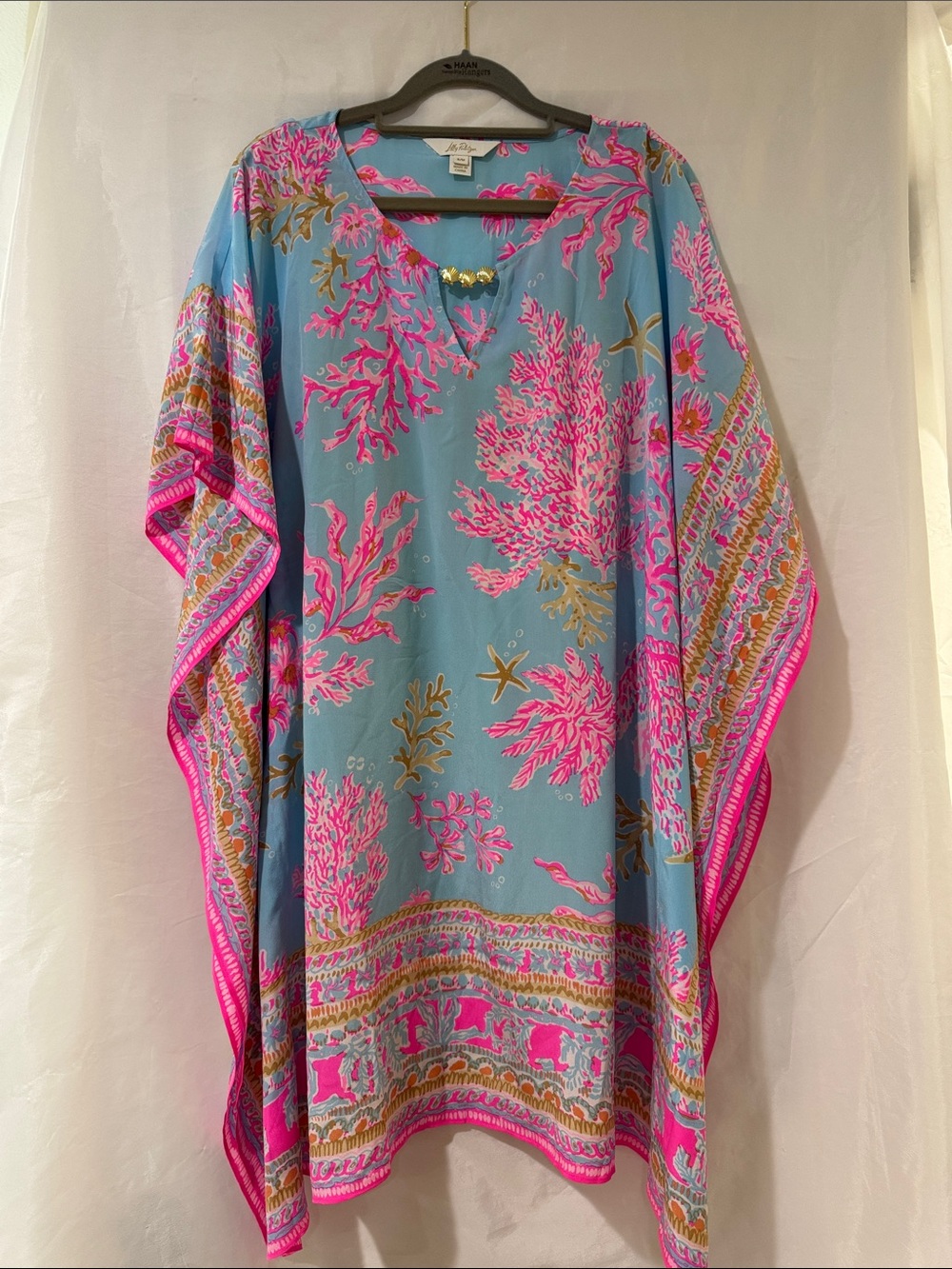 Lilly Pulitzer S M  Lindamarie Silk Caftan Dress NWOT